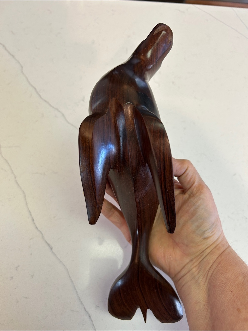 Vintage Ironwood Hand Carved Sea Lion Sculpture - Picture 4 of 6